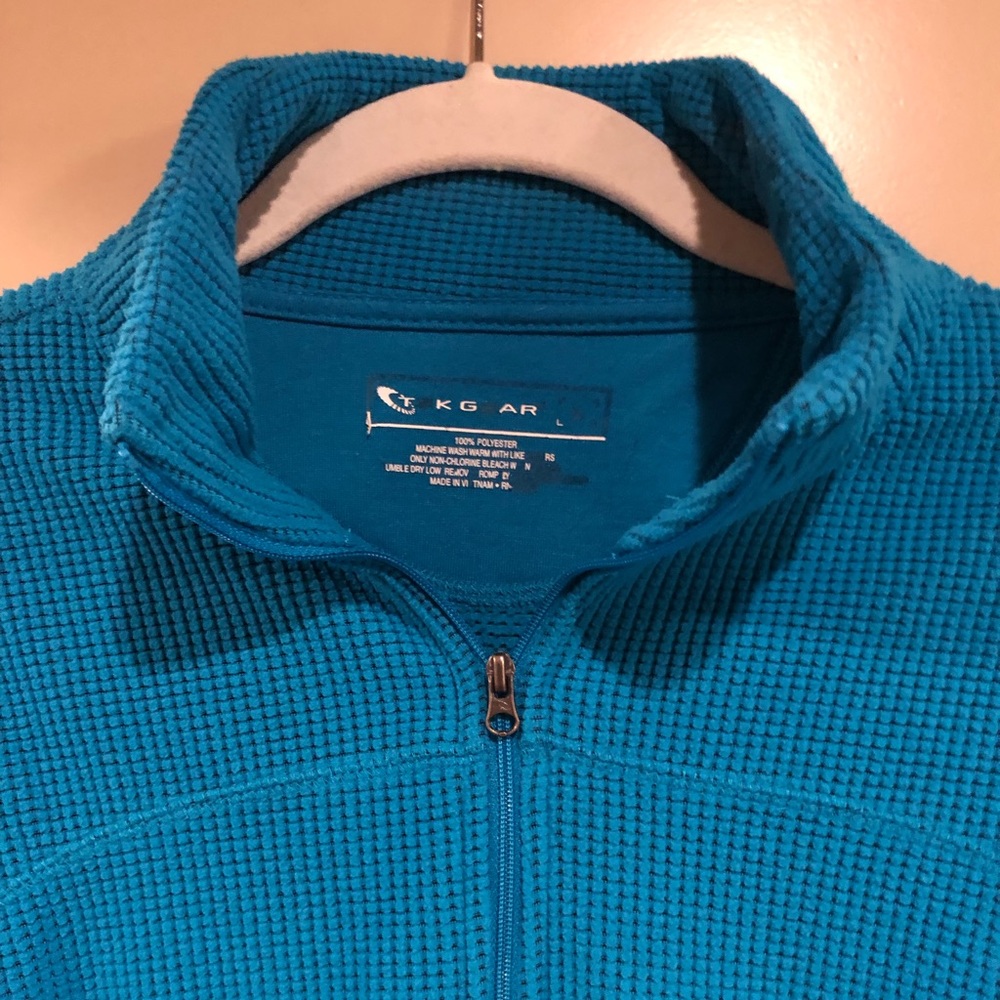 Blue quarter zip